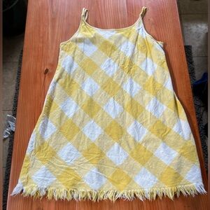 Natural Reflections Yellow and White Dress